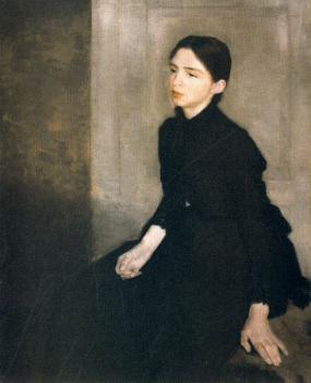 威爾漢姆 哈莫脩依 Portrait D-Une Jeune Fille 威爾漢姆 哈莫脩依 Portrait D-Une Jeune Fille